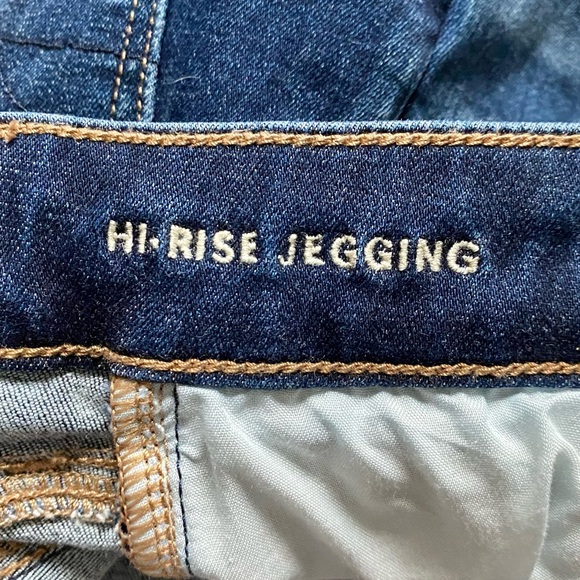 American Eagle Outfitters High Rise Jeggings - Dark Blue Wash - size 0 long - Picture 8 of 10